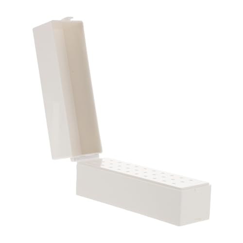 OSOLADY 30穴ネイルドリルビット収納ケース 耐久プラスチック製グラインディングヘッド収納ボックス 持ち運び便利なマニキュアツールオーガナイザー