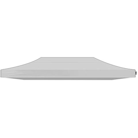 Canopy Top Cover Replacement Cloth Only Top Fabric (10x20, White) Cover