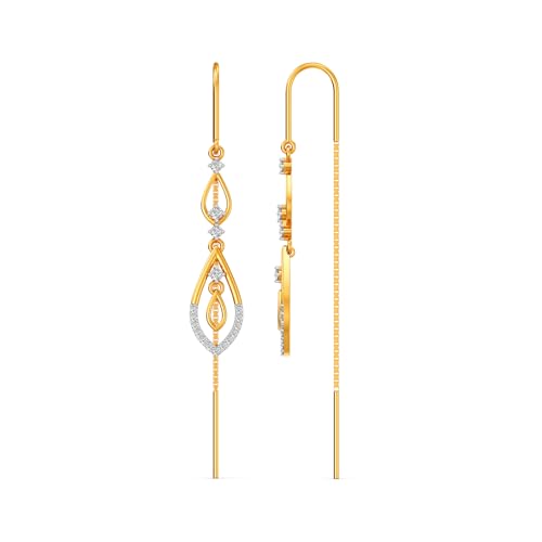 Image of Joyalukkas 22k (916) Purity BIS Certified Sui Daga Gold Earrings For Women