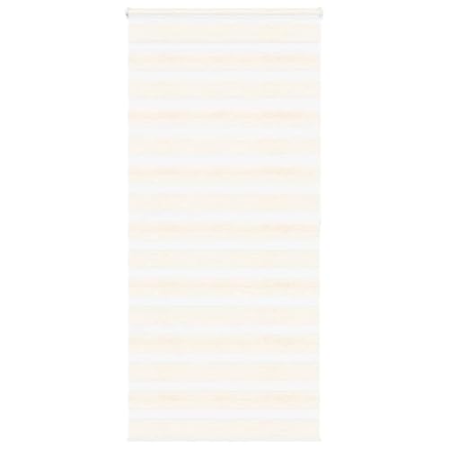 Zebra Persiana enrollable para ventanas, 100% poliéster, protección visual y solar con cadena, fácil de montar y ajustar en altura, elegante protección para el salón,