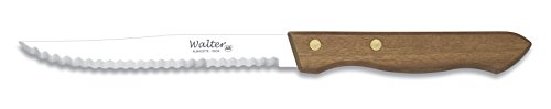 Walter Cuchillos Display 1061 15Cm Dentado Verdura - Mibricotienda En Oferta Walter Cuchillo, Mango Madera, 15 Cm