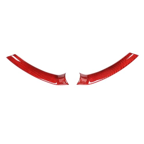 Red Real Carbon Fiber Car Steering Wheel Decoration Trim For Alfa Romeo Giulia 2017 2018 2019 Accessories
