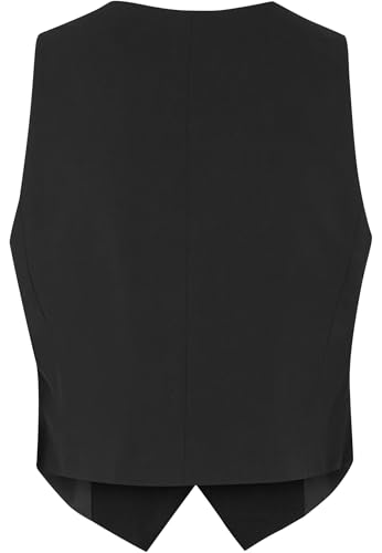 Chaleco negro mujer Urban Classics sin mangas con bolsillos 5