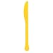 Premium Heavy Weight Plastic Knives | Sunshine Yellow | Pack of 48 | Party Supply