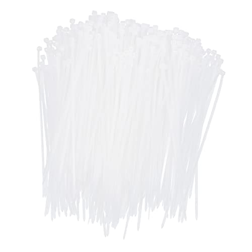 Bridas de Nylon Blancas 1000 Unidades para Sujetar Cables | Para Organizar Interior, Diseño Resistente a la Corrosión, Fácil de Guardar, Alta Flexibilidad y Ligereza miniatura 1