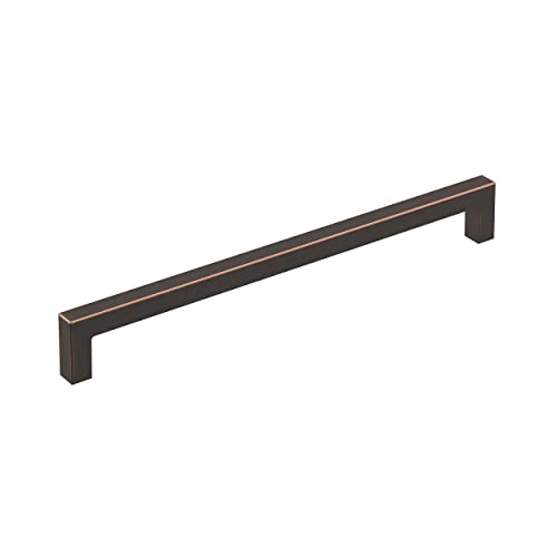 Image of Amerock | Cabinet Pull | Oil Rubbed Bronze | 8-13 /16 inch (224 mm) Center-to-Center | Monument | 1 Pack | Drawer Pull | Cabinet Handle | Cabinet Hardware