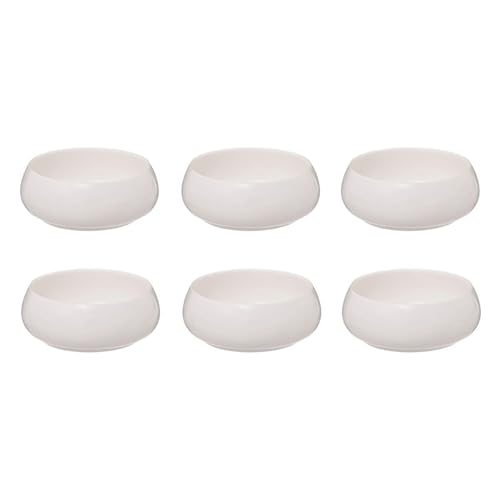 Paris Prix Secret de Gourmet - Lot de 6 Coupelles en Porcelaine Nora 15cm Blanc