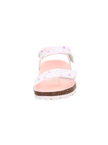 Superfit Fussbettpantoffel Hausschuh, Weiß 1050, 27 EU