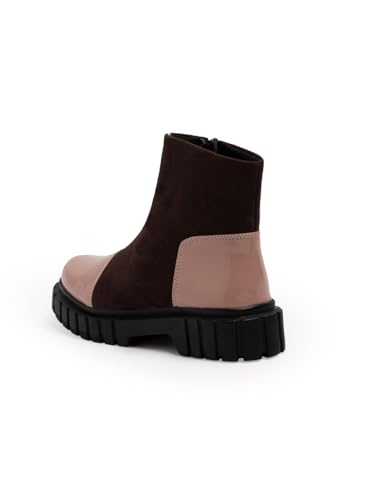 Image of Creattoes Slip-On Zipper Boots for Women & Girls - Trendy, Comfortable, and Easy to Style | CR105