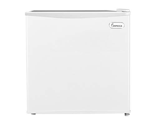 Impecca Compact Freezer 1.1 Cubic Feet Rapid Cooling Upright Freezer With Removable Shelf, Reversible Door, Adjustable Thermostat, Energy Star – White #TOP2