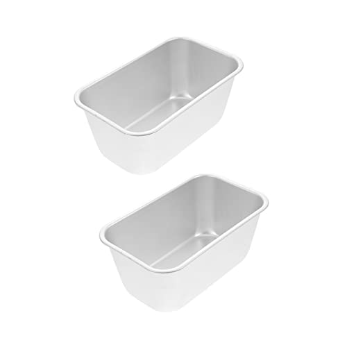 Cabilock 1 Juego Caja De Pan Tostado Planchas De Asar Planchas Para Asar Fuente De Horno Máquina De Pan Wok Pastel Hacer Moldes Bandeja Para Hornear De Cocina Aleación De Aluminio 2 Piezas