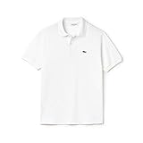 Botones de nácar Lacoste L1212 Camiseta Polo, Blanco (Blanc), M (Talla del fabricante: 4) para Hombre