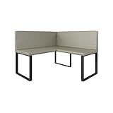 Vicco Eckbank Ravon, Cashmere, 120 x 120 cm, geeignet als Essbank für Küchen- und Essbereiche