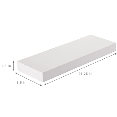 Sorbus Floating Shelf Set — Rustic Engineered Wood Hanging Rectangle Wall Shelves — Perfect For Home Décor, Trophy Display, Photo Frames, And More #TOP2