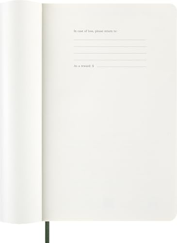 Moleskine Daily Planner, Agenda Giornaliera 2026 12 Mesi, Con Copertina Morbida e Chiusura Elastica, Formato Large 13 x 21 cm Colore Verde - immagine 5