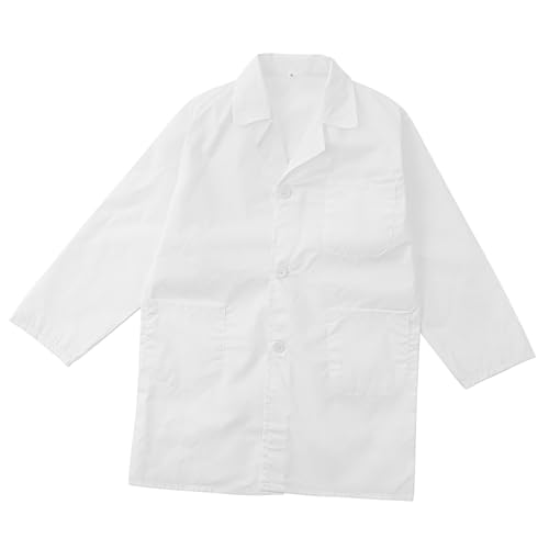 Holibanna - Holibanna Boys and Girls White Lab Coat for Science Project Role Playing Boy Girl's Experiment Costume for Pre