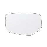 Mirror Glass Left Driver Side fit for 2013-2017 Honda Accord, LH Replacement Rearview Flat Glass, Non Heated Including Full Adhesive