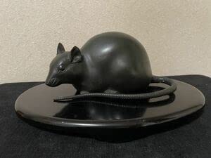 Amazon.co.jp: 福ネズミ 福鼠 置物 銅器 在銘作品 干支 : ホーム＆キッチン