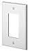 Leviton PJ26-R 1-Gang Decora/GFCI Decora Wallplate, Midway Size, Red, 20-Pack