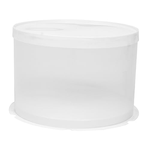BRIGHTFUFU 1pc Round Transparent Cake Box Single Packing Case for Baking for Parties Weddings and Home Use Convenient and Lightweight Design for Easy Transportation