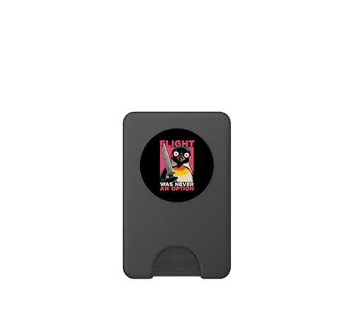Funda tarjetero PopWallet para MagSafe con meme gracioso de pingüino con cuchillo 2