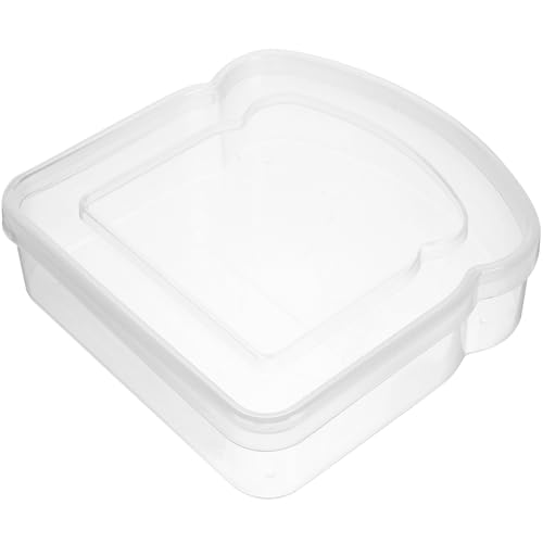 SOLUSTRE Transparenter Sandwichbehälter aus Pp mit Deckel Wiederverwendbare Brotdose in...