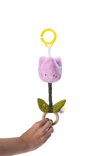 Taf Toys Tuli Flower Jitter Soft Toy. Jittering Tulip Flower Sensory Baby Toy. Suitable for Infant Boys & Girls from 0 Months + - Image 2