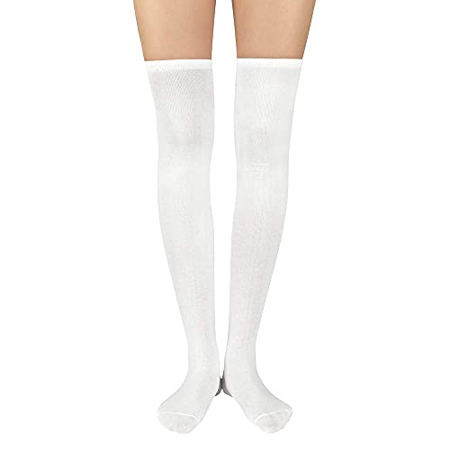 American Trends Womens Athletic Socks Thigh High Socks Running Outdoor Sports Socks Casual Long Stockings 1 Pack Pure White thumb #1