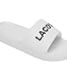 Lacoste Men's Serve Slide 1.0, White & Black, 7