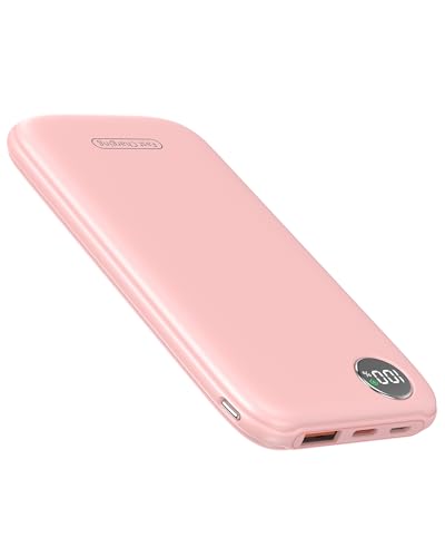 10000 mAh 0601 Power Bank, Slim Bateria Externa 4.5A de Alta Velocidad 10000mAh 22.5W, Bateria Portatil con Entrada y Salida USB C de Alta Velocidad, Patalla LED, Compatible con iPhone Samsung Xiaomi