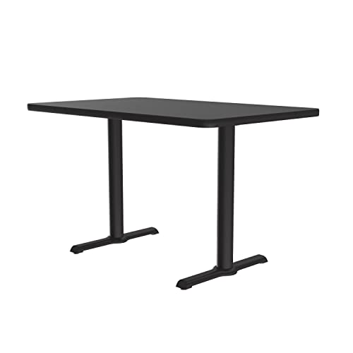 Correll 29\" H Commercial Laminate Cafe and Breakroom Table in Black Granite