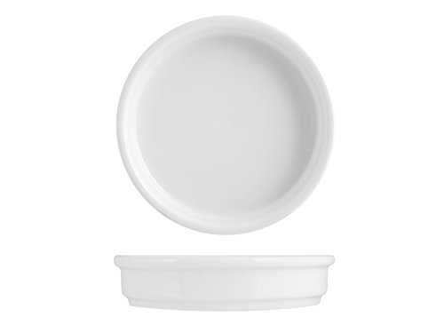 H&H Crema Catalana In Porcellana Bianca Cm 12,5X3 H