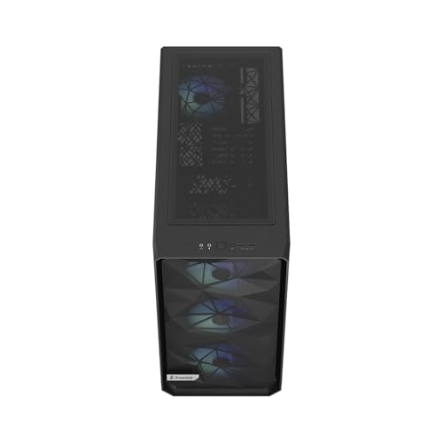 Gabinete para PC Fractal Design Meshify 2 Lite RGB Negro con Ventana de Vidrio Templado Tintado, Torre Media ATX, Diseño Angular de Malla miniatura 3