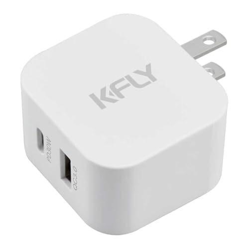 Amazon | KFLY PD充電器 30W GaN 急速充電器 【PSE認証】 USB-C USB-A