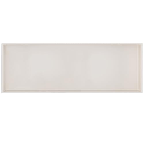 Niche encastrée blanche 62x32cm en acier inoxydable pour rangement mural sans carrelage de salon