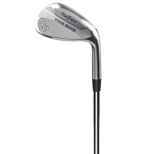 MacGregor Golf Tour Grind Milled Face Golf Wedge, Chrome, 52°, Mens Right Hand