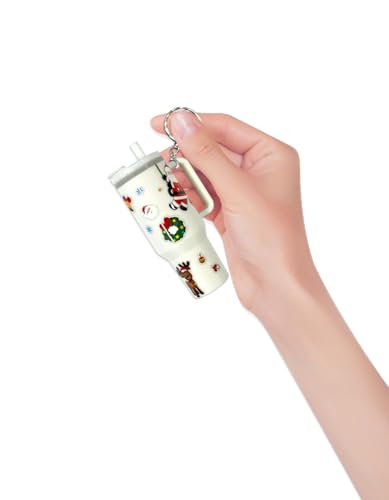 Chaveiro fofo para acessórios Stanley Cup, acessórios fofos de copo, berloques de bolsa de mão para