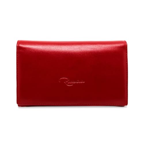 Carteira Feminina de Couro Sally – Vermelha