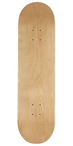 [CCS] Blank Skateboard Deck | 7 Ply Plain Natural Maple Wood | Professional Grade | Adults, Kids, Teens, Youth | Boys & Girls