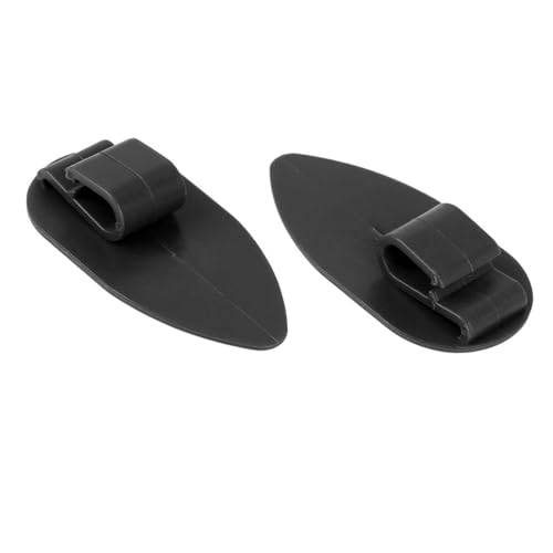 10 clips universales de plástico negro con diseño compacto de 56x28 mm para anclaje de alfombras
