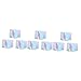 GLEAVI 9 Pcs Crystal Prisms Large Crystal Suncatcher Prism Cube Dispersion Prism Crystal Pendants Rainbow