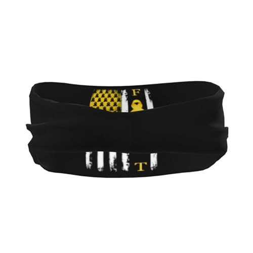 Childhood Cancer Awareness American Flag Adjustable Sports Headband Moisture Wicking Sweatband for Running Workout3