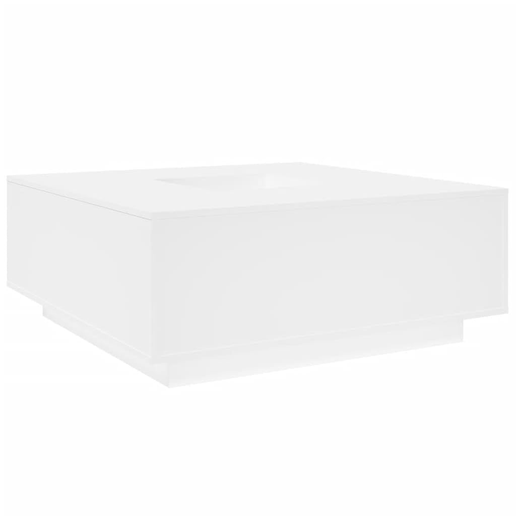 vidaXL Stolik kawowy, biały, 100x100x40 cm, materiał drewnopochodny