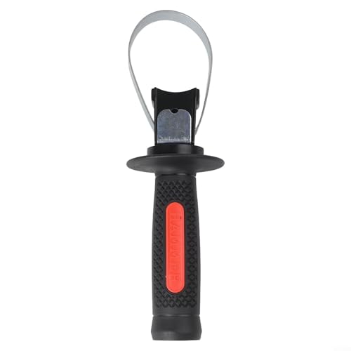 Bebykilemi Mango frontal auxiliar ajustable para taladro de martillo giratorio, plástico antideslizante grueso y agarre de hierro con abrazadera de 60-65 mm de diámetro, compatible con 26 eléctricos