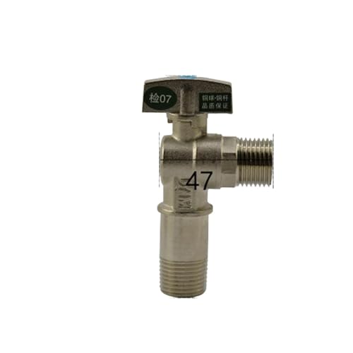Codo de válvula de ángulo de bola BSP de 1/2" y 90 grados con orificio de 9,5mm 2