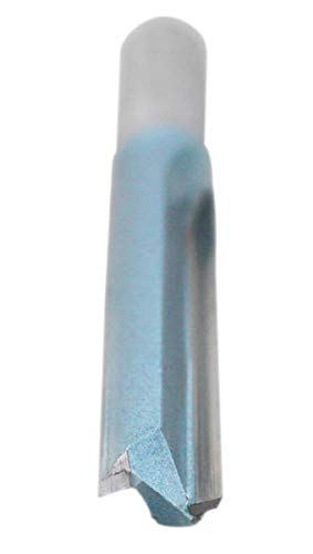 Accusize Industrial Tools Double Flute Extra Long Straight Carbide Tipped Router Bit, 1/2'' Diameter, 3'' Depth, 1/2'' Shank, 4.7'' Oal, 0021-0828 #TOP2