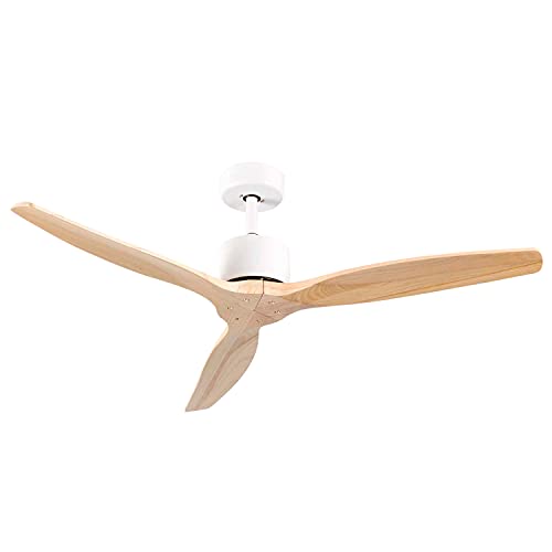 THINIA HOME Ventilador de Techo Silencioso 3 Aspas 55W de Potencia | Modelo Nebraska Ventilador de Techo con Mando a Distancia y 6 Velocidades Controlables