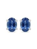 Natural Teal Blue Kyanite 925 Solid Sterling Silver Earrings 8mm