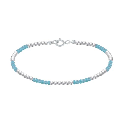 Bracelet Argent 925 Perles et Apatite Facetté M1 le cadeau idéal pour marquer un moment unique