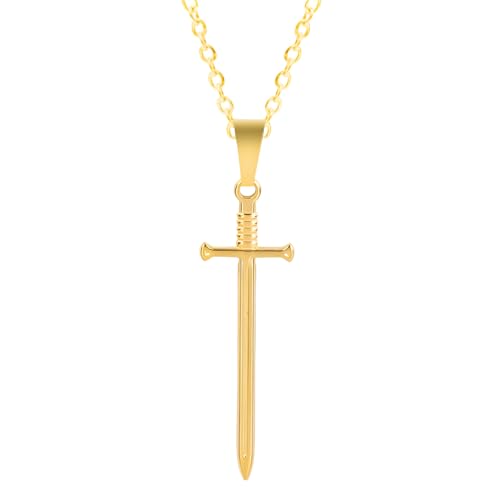 Sterling Silver Gothic Collar Sword Necklace